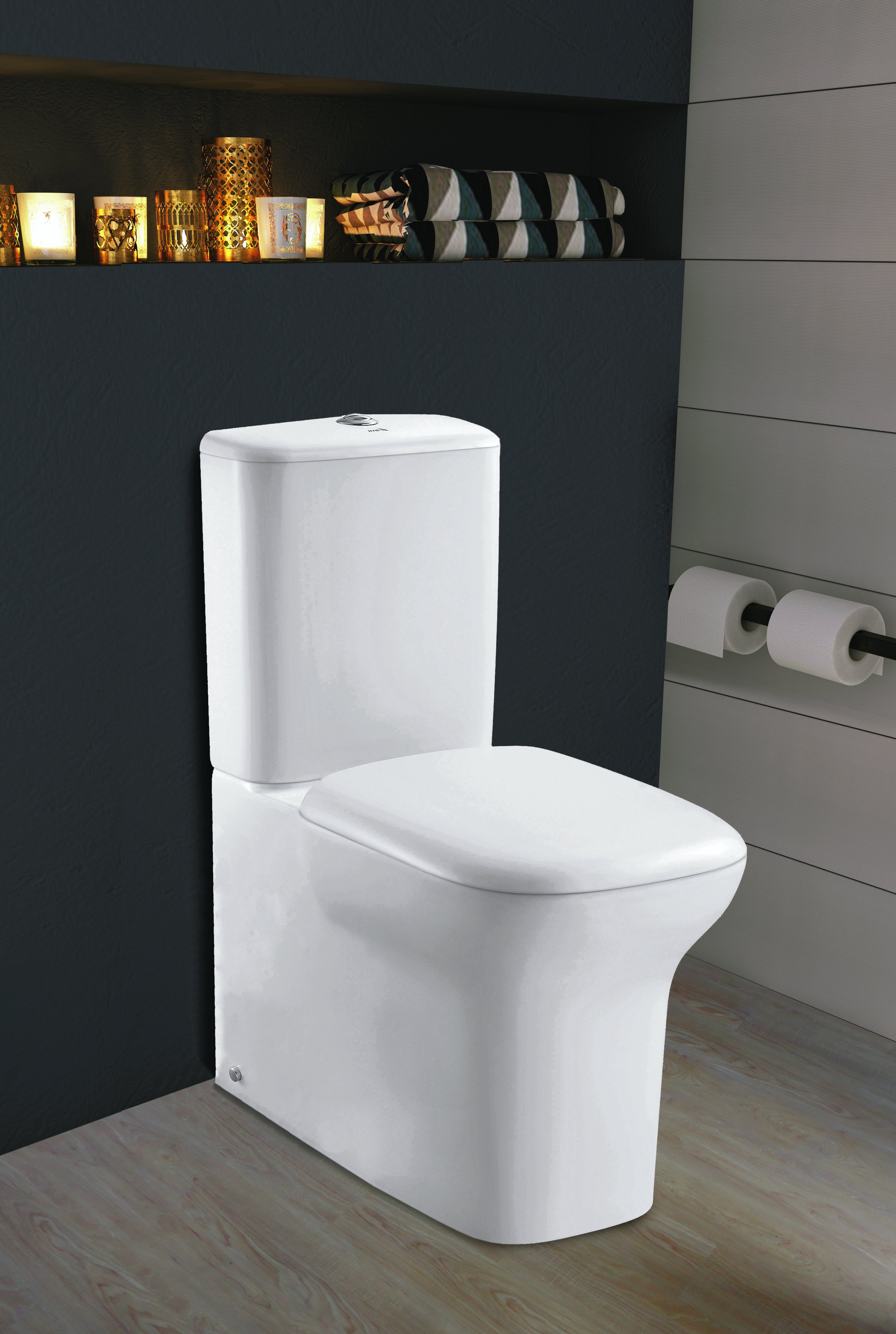 Напольный унитаз-компакт Grossman Classic GR-N3012 белый, с сиденьем микролифт