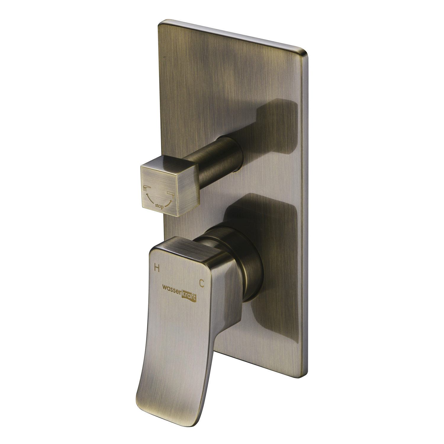 Смеситель для душа WasserKraft Exter 1641 светлая бронза