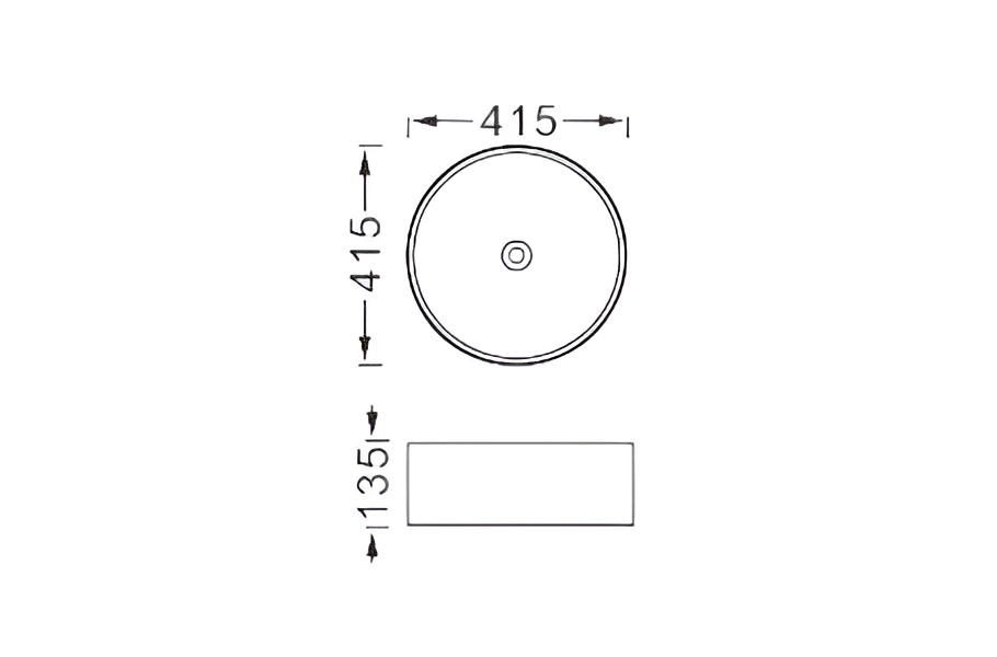 Раковина накладная 41см Aquatek Европа AQ5558-MB черный матовый
