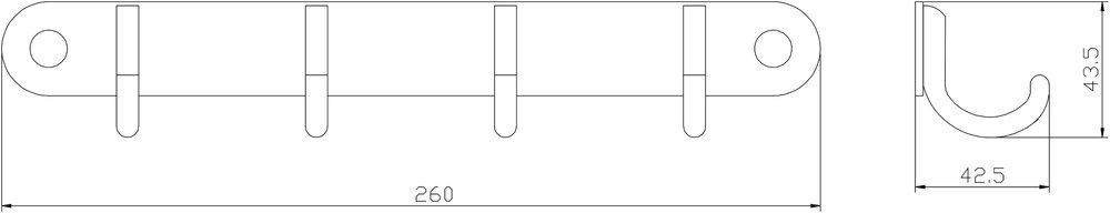 Крючки для полотенец Rush Bianki BI76243 Хром