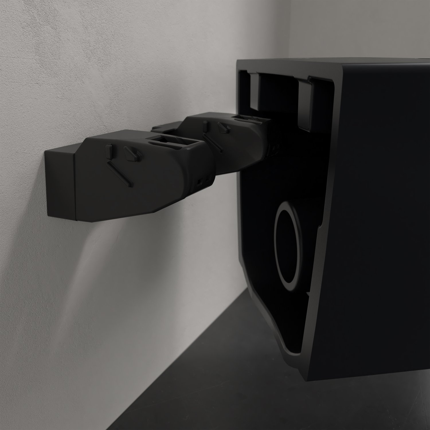 Унитаз подвесной безободковый Villeroy & Boch Antao 4674T0R7 черный матовый, с покрытием CeramicPlus, без сиденья