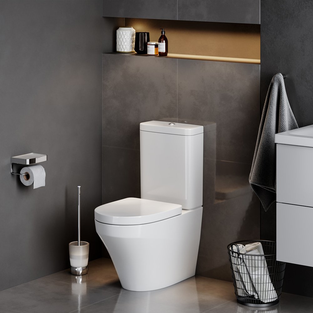 Унитаз-компакт AM PM Inspire C508607WH с бачком без сиденья