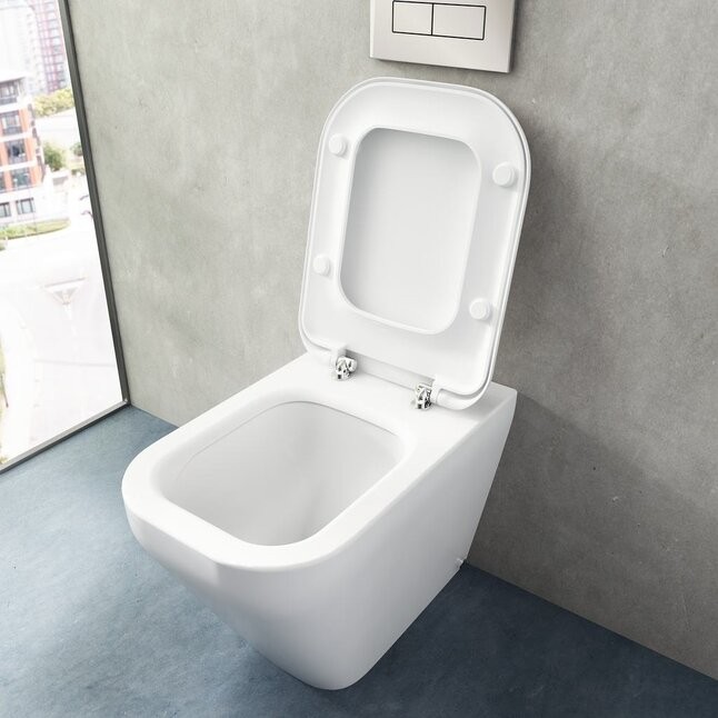 Унитаз приставной безободковый Ideal Standard TONIC II AquaBlade® K317301 с сиденьем микролифт