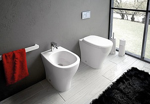 Унитаз приставной ArtCeram Ten TEV002 белый