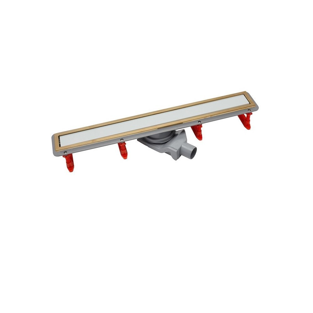 Душевой лоток Pestan Confluo Premium Gold White Glass Line 750