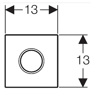 Кнопка смыва Geberit Sigma 01 116.021.21.5 хром глянцевый
