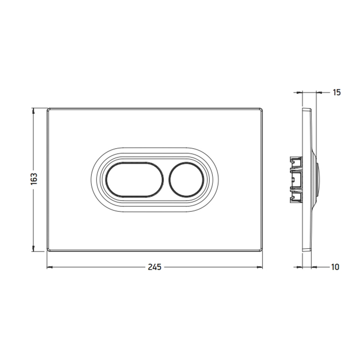 Кнопка смыва для унитаза ArtCeram Atelier 702.000.71 хром