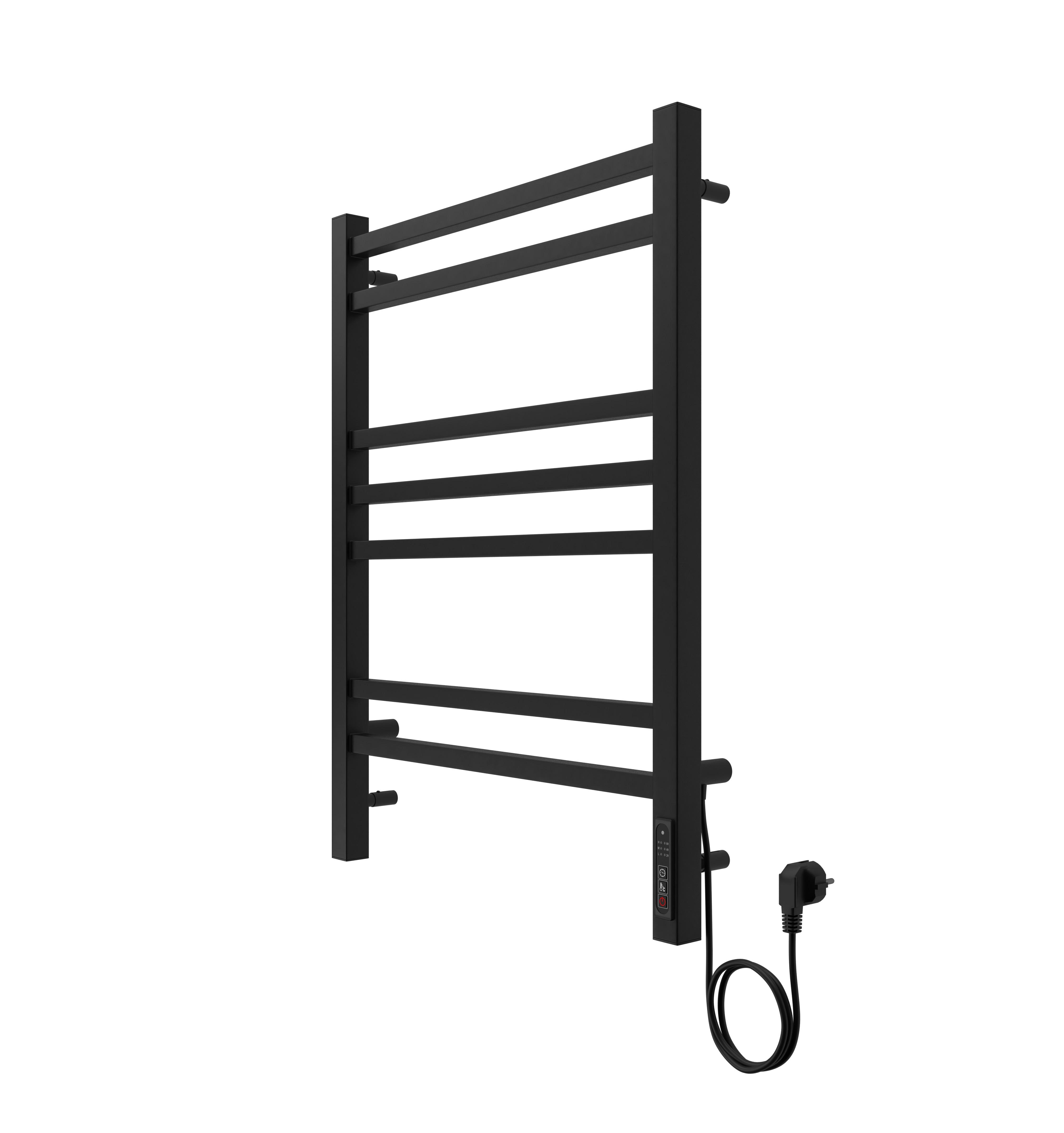 Полотенцесушитель элекрический Aquatek Альтаир 70х50 черный матовый