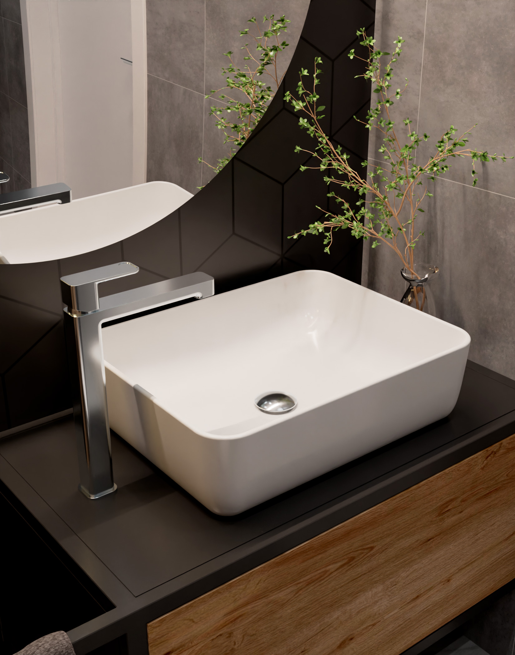 Смеситель для раковины AQUAme Parma AQM6614CR хром