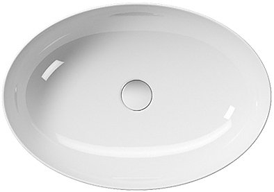 Раковина накладная 60см GSI Pura 884211 белый