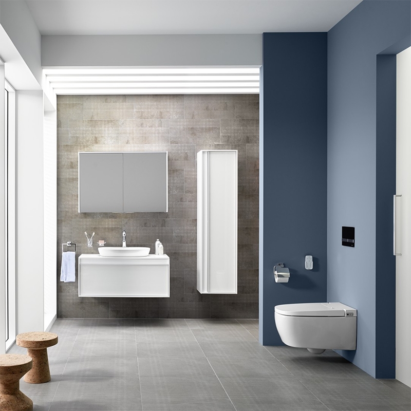 Шкаф-пенал Vitra Metropole 40 подвесной L Сливовое дерево Черный