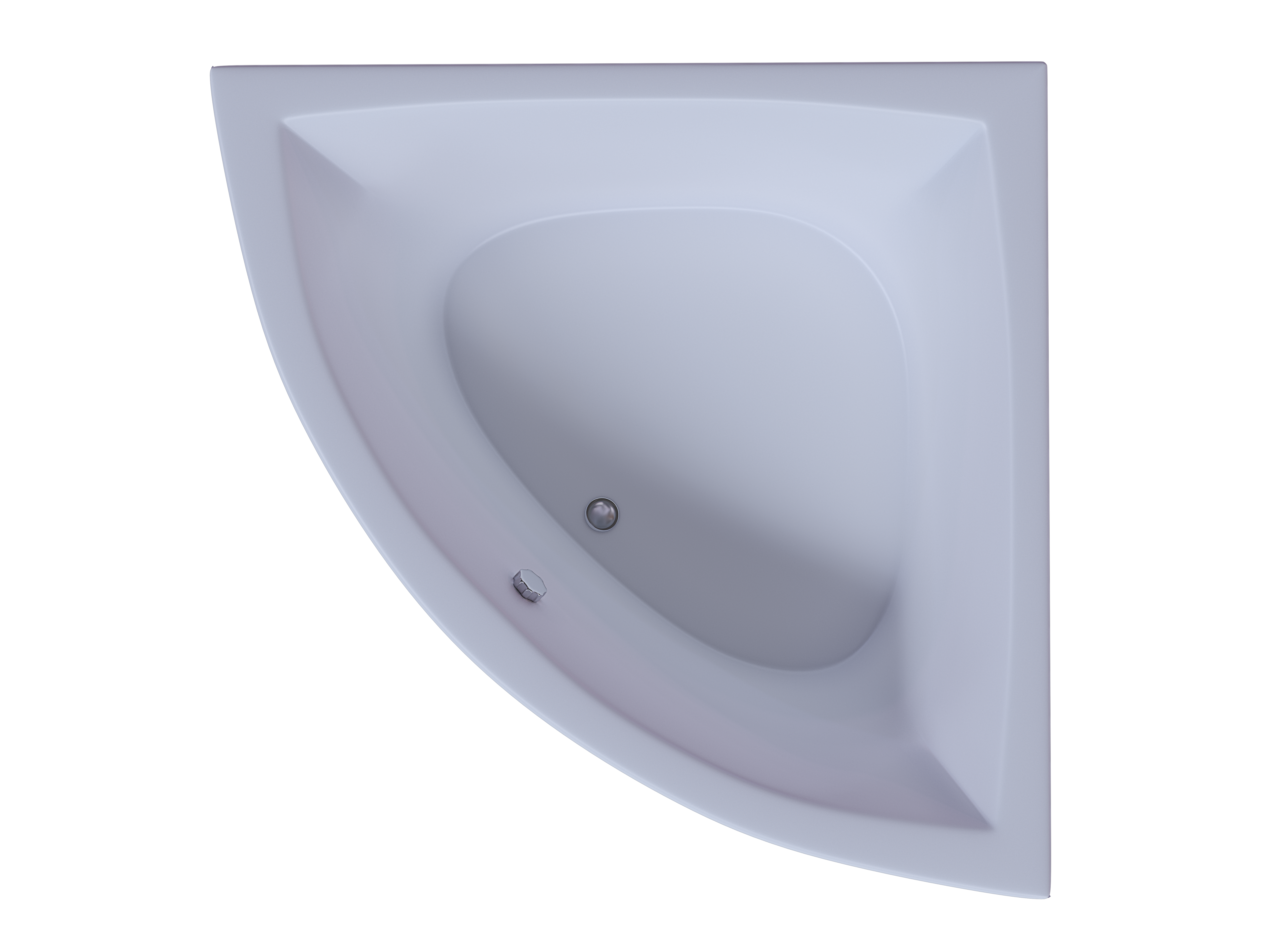 Акриловая ванна Aquatek Юпитер 150x150 см пустая с фр.экр. вклеенный каркас