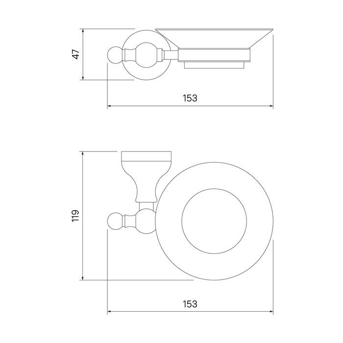 Мыльница для ванной IDDIS RETRO RETSSG0i42 хром
