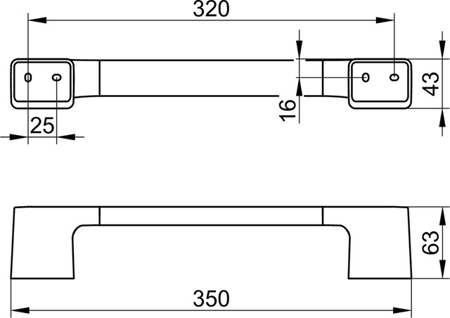 Поручень Keuco Aveno 14607010000 хром