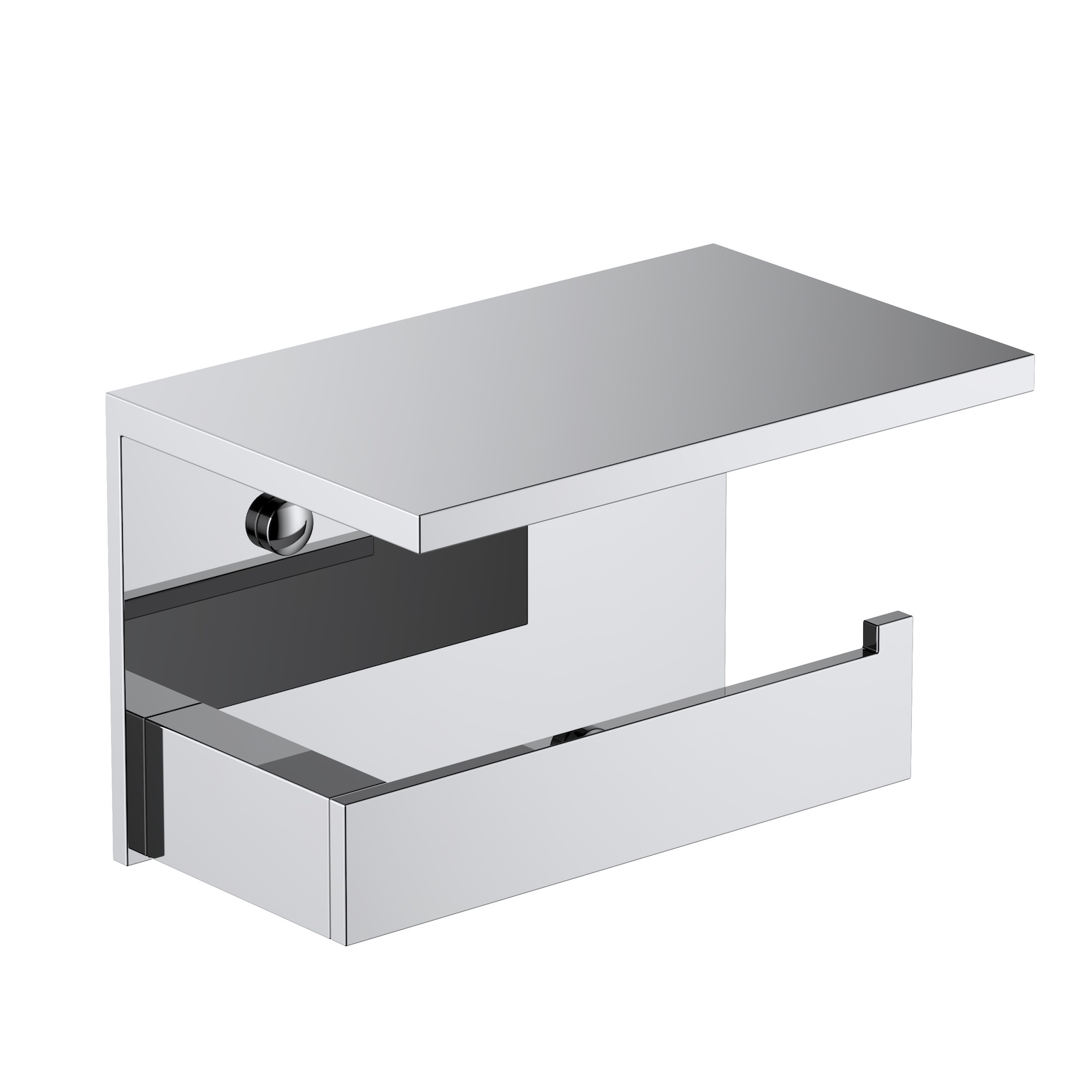 Держатель туалетной бумаги с полкой Timo Petruma 15243/00 хром