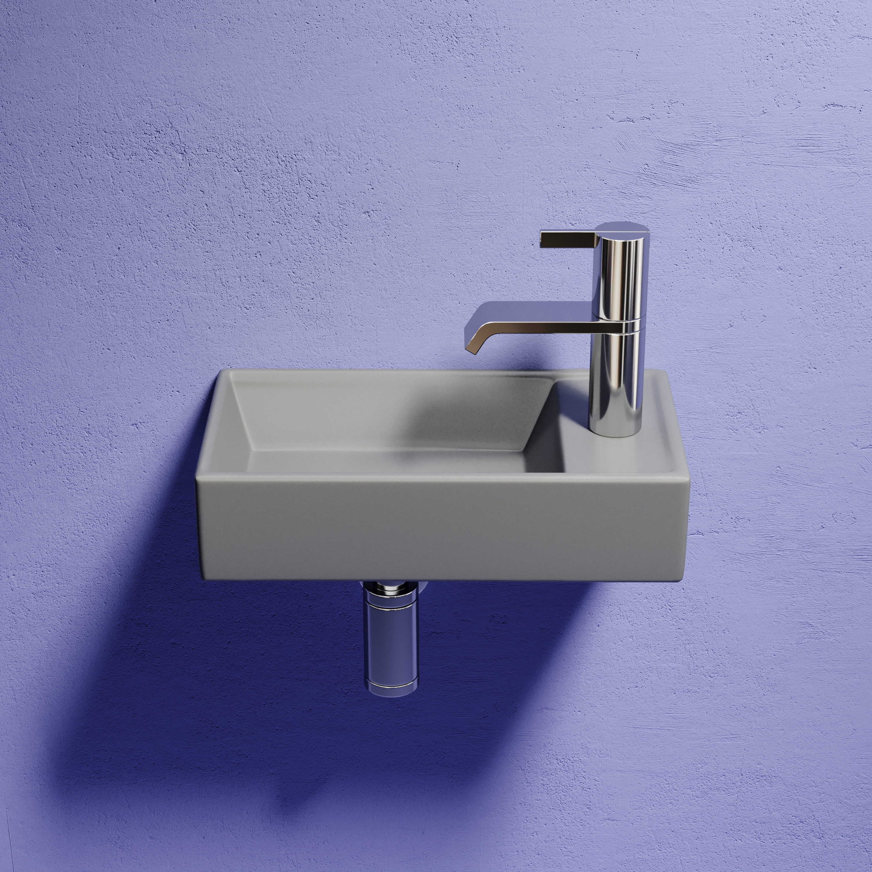 Раковина подвесная 40см Ceramica Nova Element CN6051LMH серый матовый