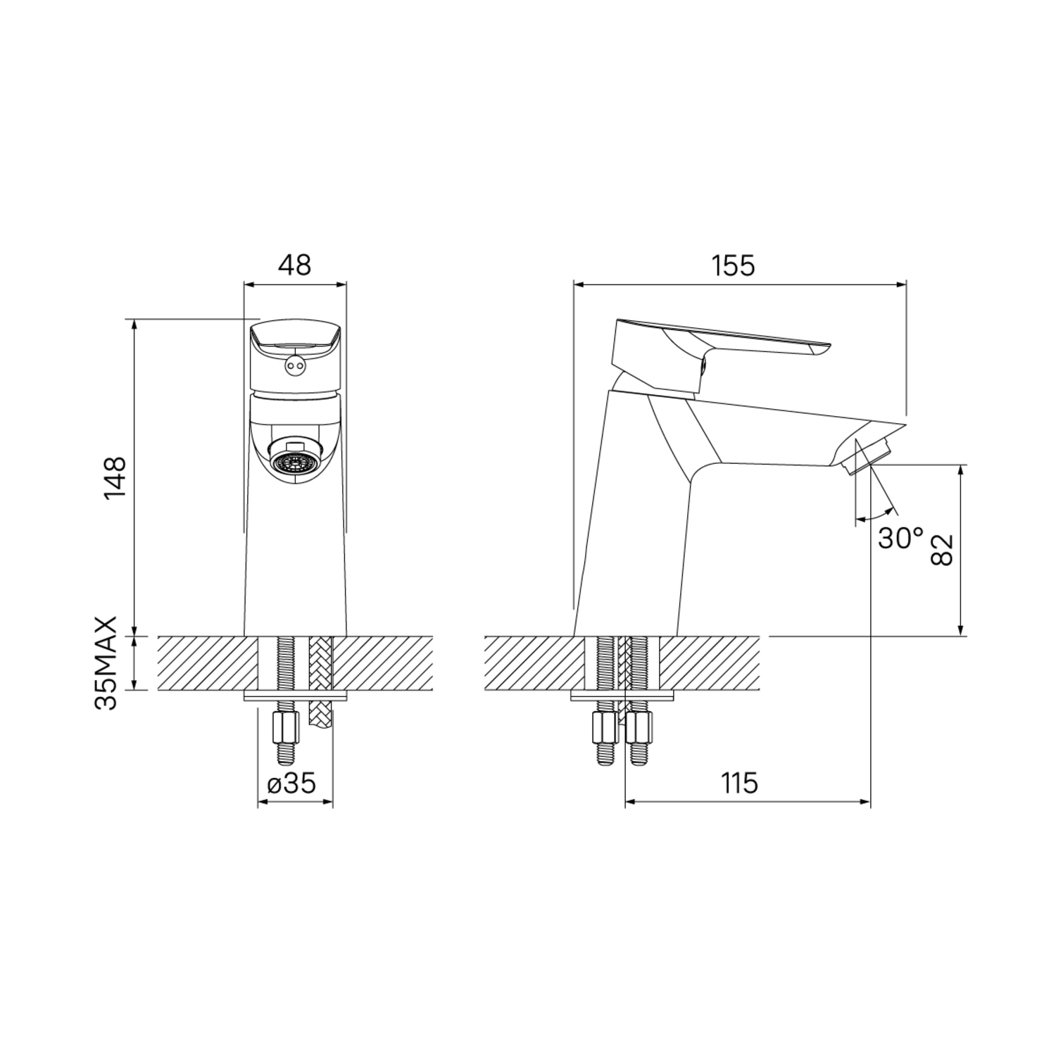 Смеситель для раковины IDDIS Cloud CLOWG00i01 белый глянцевый/золото
