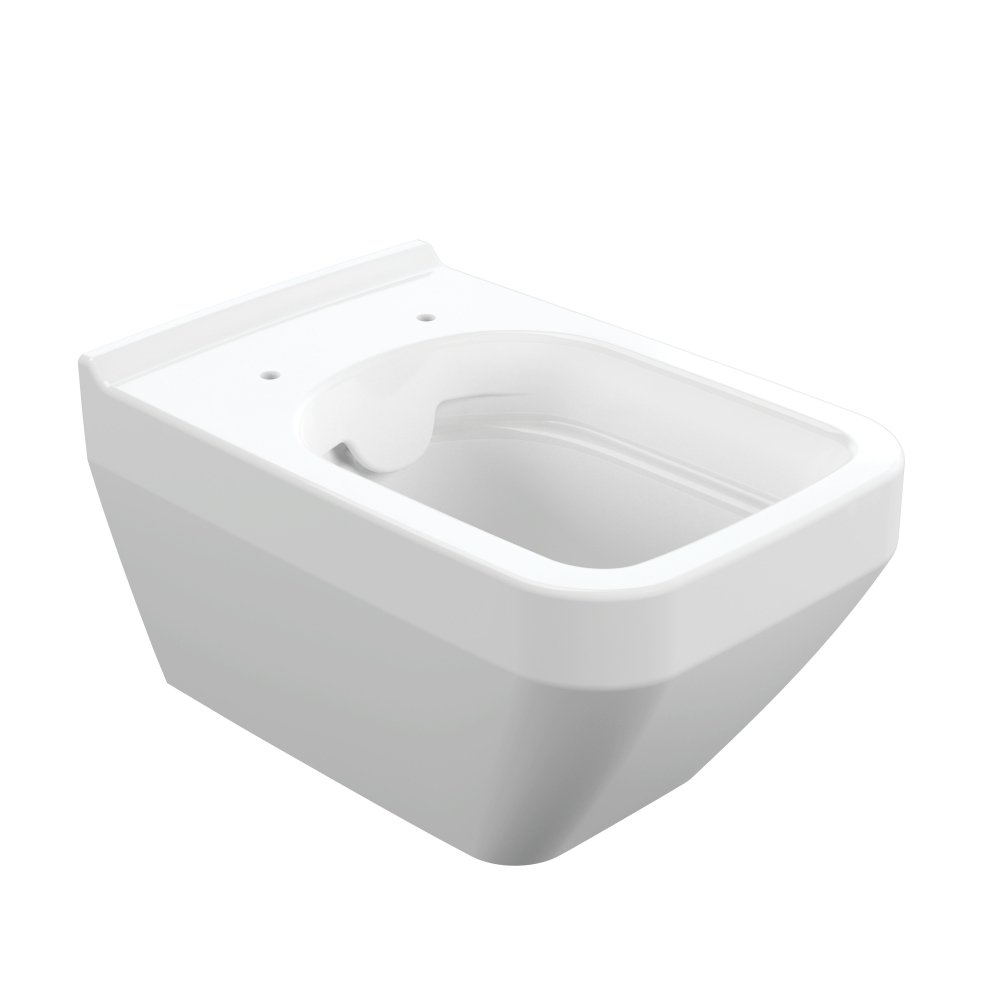 Унитаз подвесной Cersanit CREA SQUARE 63115 белый, с сиденьем микролифт