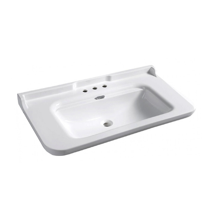 Раковина подвесная на 3 отверстия 120см Kerasan Waldorf 4144K1bi/cr*3 белый