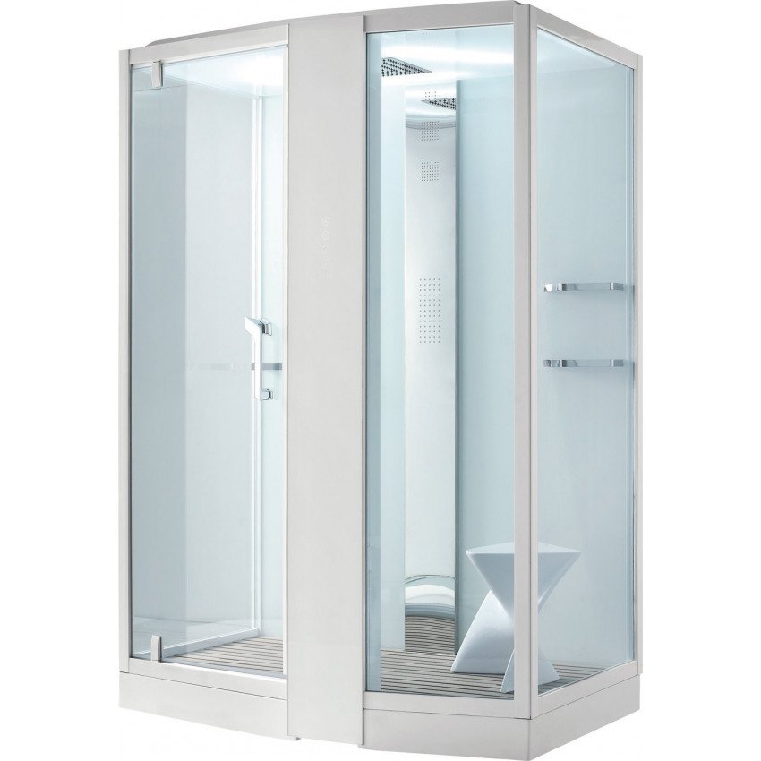 Душевая кабина Orans 89102RW 150x100x220 профиль белый, стекло прозрачное