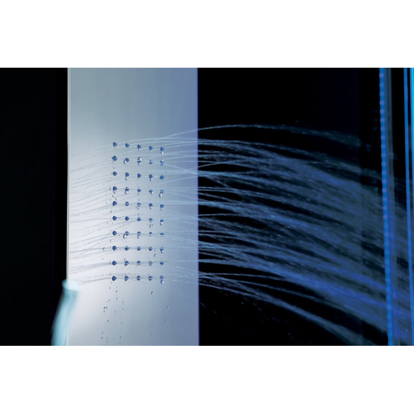 Душевая кабина Orans 89106B0 130x130x220 профиль черный, стекло прозрачное