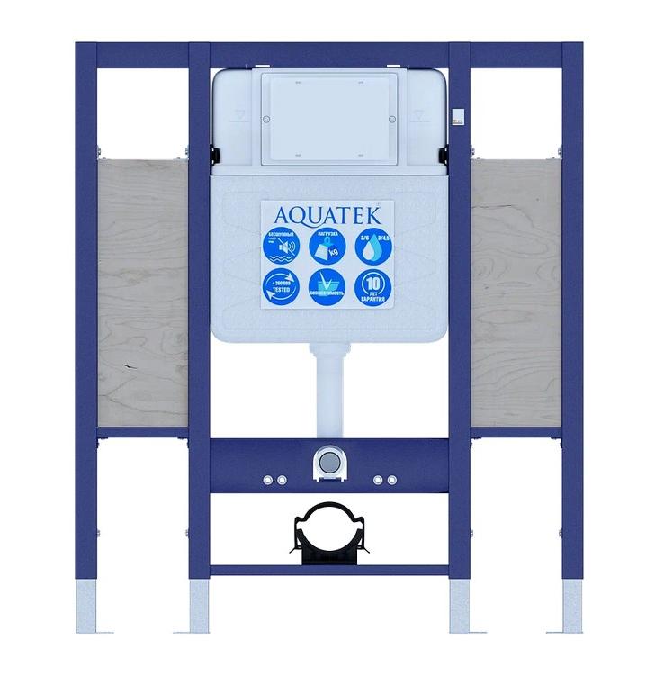 Инсталляция для унитаза Aquatek INS-0000015 для лиц с ограниченными возможностями/установки поручней и опор (с комплектом крепежа)