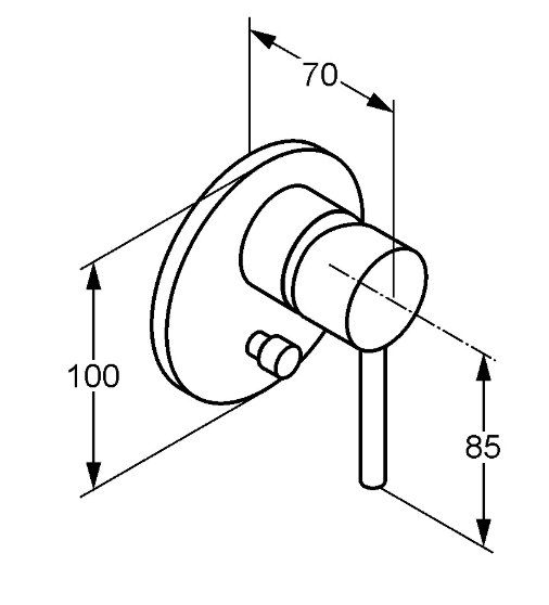 Смеситель для ванны Kludi Bozz 387163976 черный матовый
