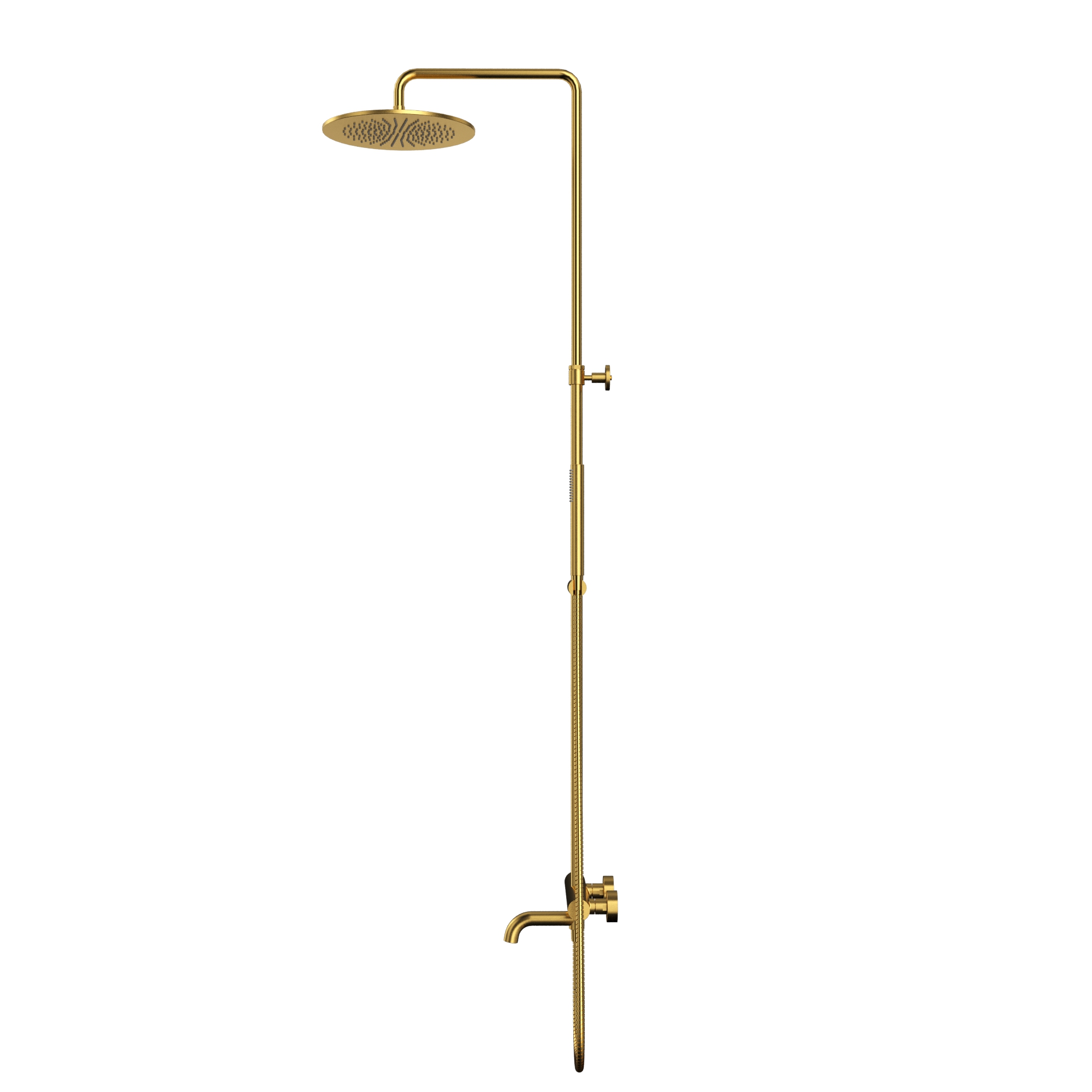 Термостатическая система для ванны наружного монтажа WHITECROSS Y Y1234GLB (брашированное золото)