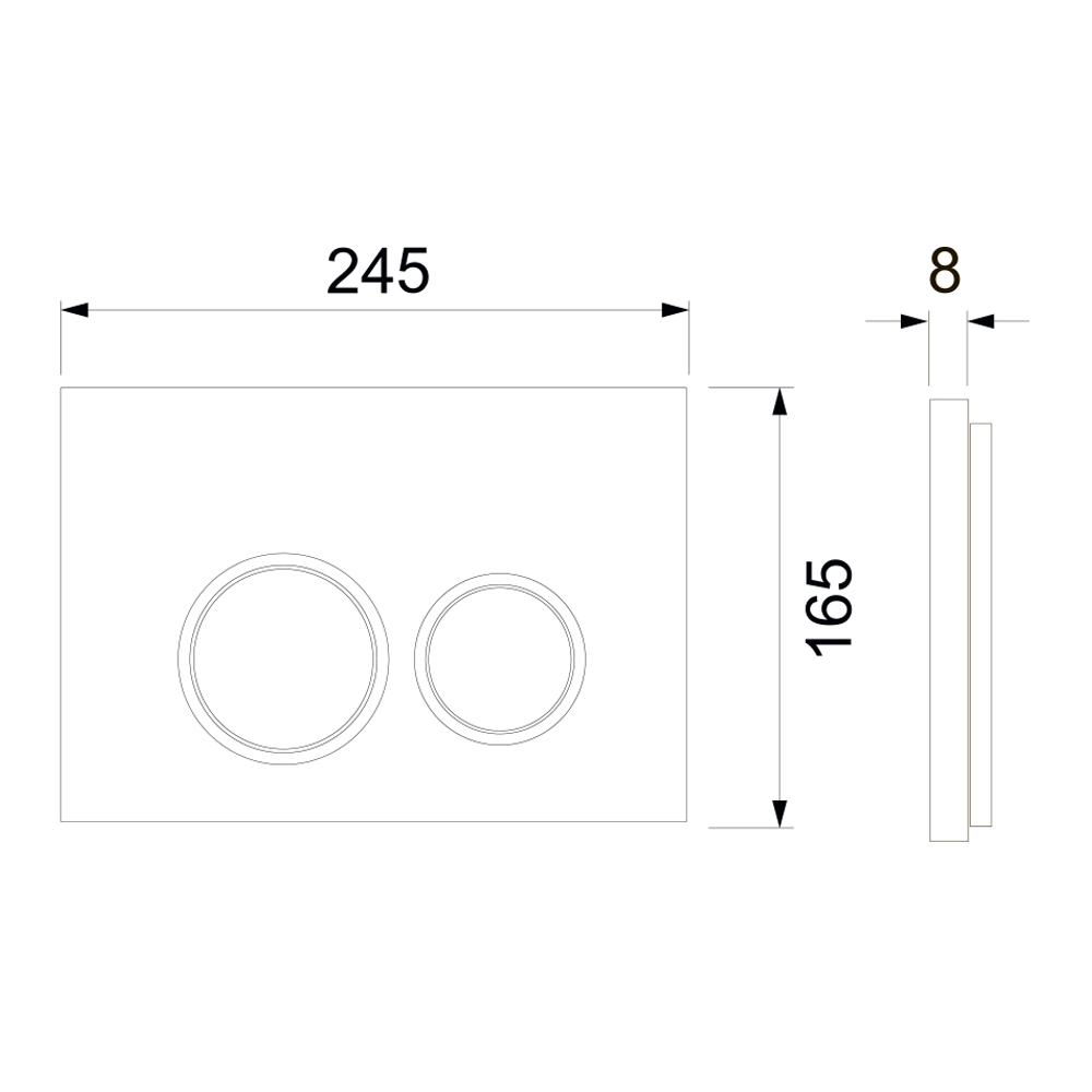 Кнопка смыва TECE Spring R 9940103 белый