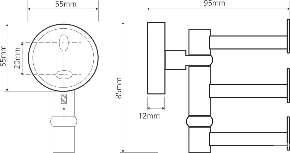 Крючок Bemeta Omega 104106072 Хром