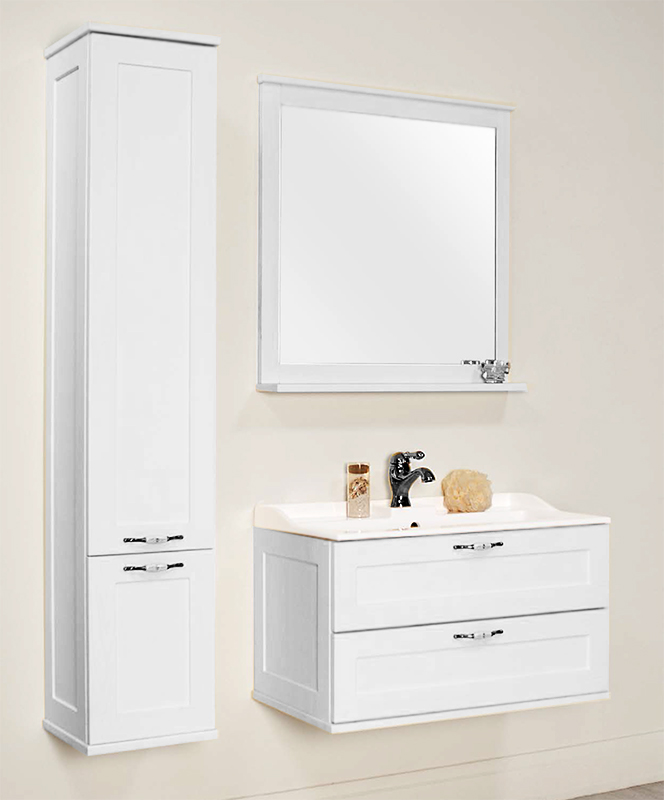 Тумба для комплекта Акватон Леон 80 дуб белый