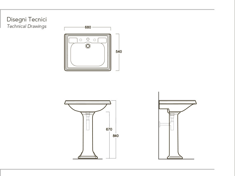 Раковина Simas Arcade AR 844 Белый
