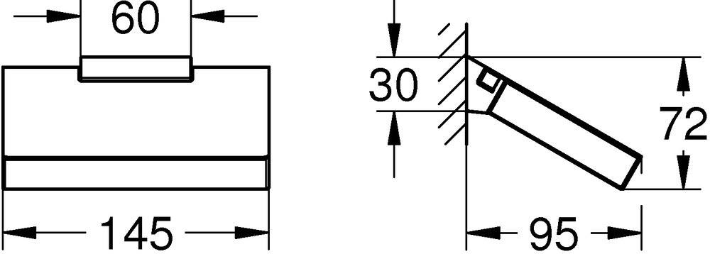 Держатель туалетной бумаги Grohe Selection Cube 40781000 Хром