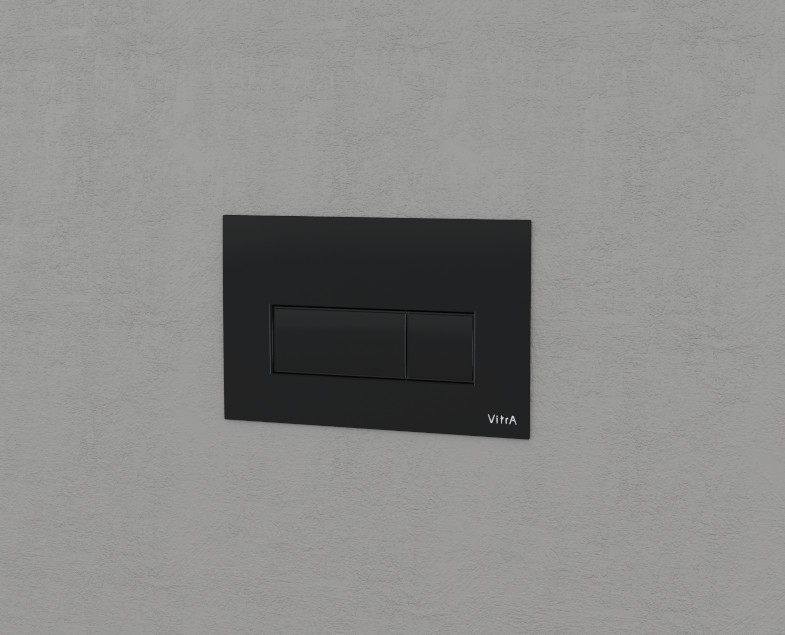 Кнопка смыва Vitra Root Square 740-2311 черный матовый