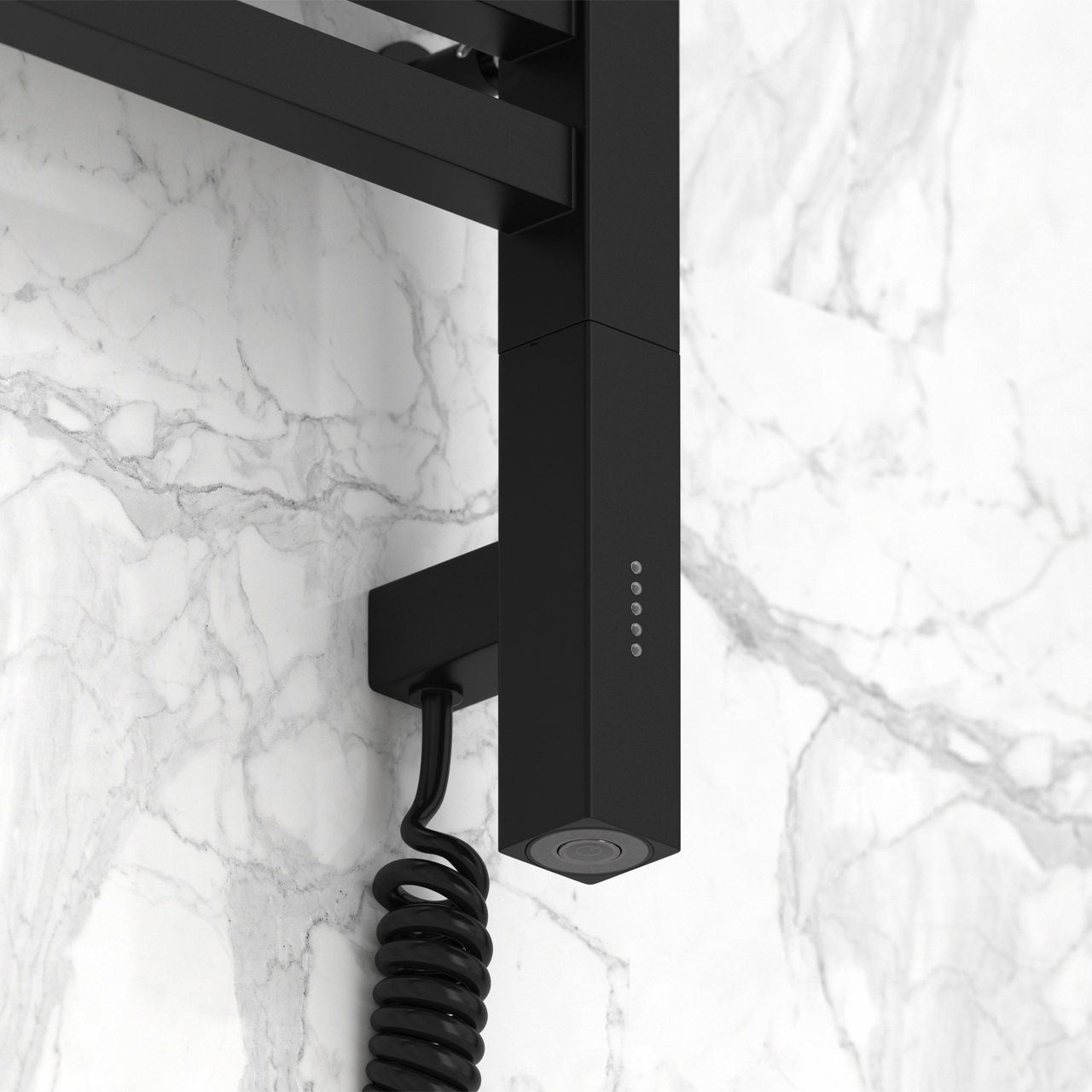 Полотенцесушитель электрический Сунержа Модус 3.0 100х30 черный матовый, левый ТЭН