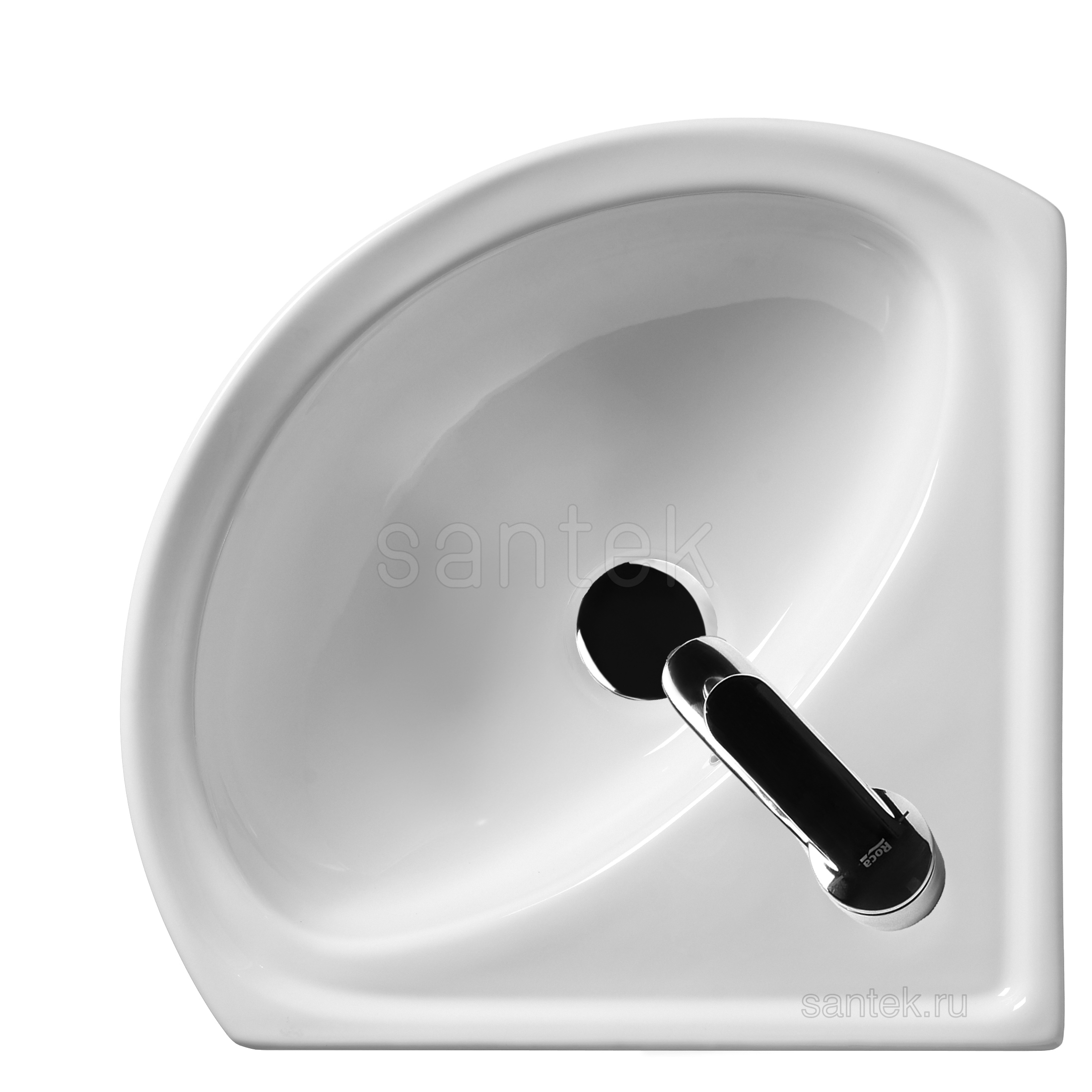 Угловая раковина Santek Ирис 36 отверстие под смеситель 1WH110514