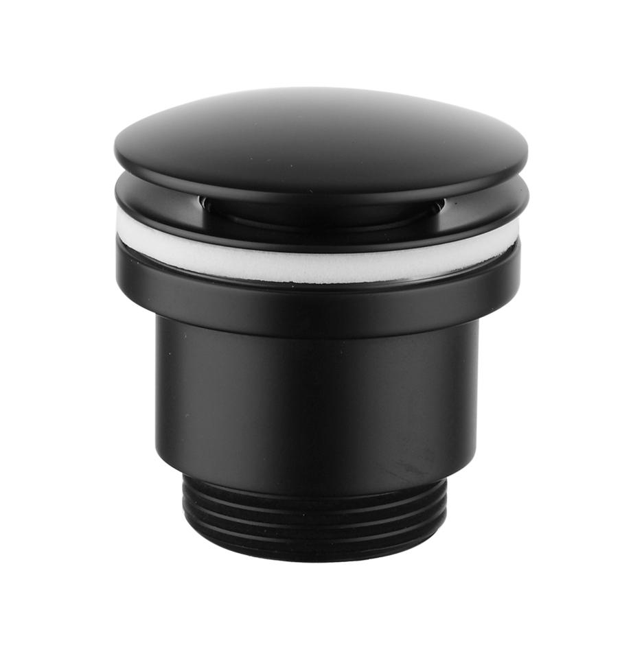 Донный клапан универсальный Lemark LM8500BL черный матовый