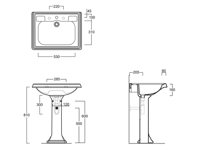 Раковина Simas Arcade AR 824 Белая