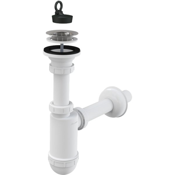 Сифон для раковины Alcaplast A411 белый