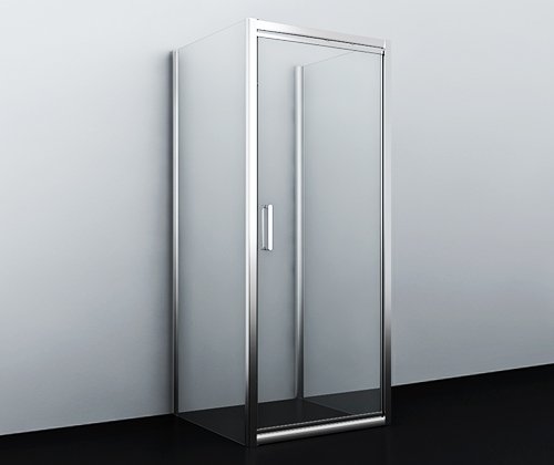 Душевой угол WasserKraft Salm 27I43 90x90x200, профиль хром, стекло прозрачное