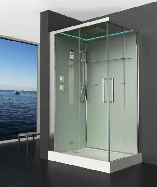 Душевая кабина Timo Premium HELKA Н-515 R 120x90x220 профиль хром глянцевый, стекло прозрачное
