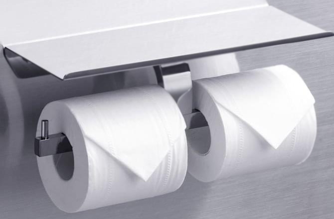 Держатель туалетной бумаги Rush Edge ED77142B двойной Хром