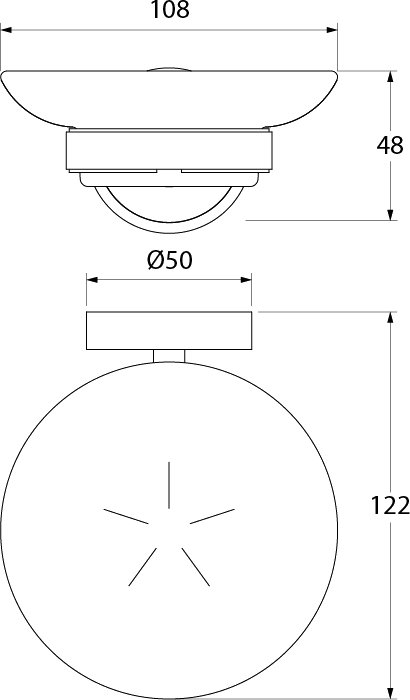 Мыльница Iddis Calipso CALMBG0i42 Хром