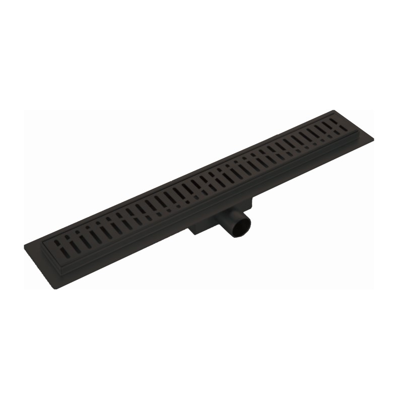 Душевой лоток с решеткой из нержавеющей стали 70см Haiba HB93700-7, черный