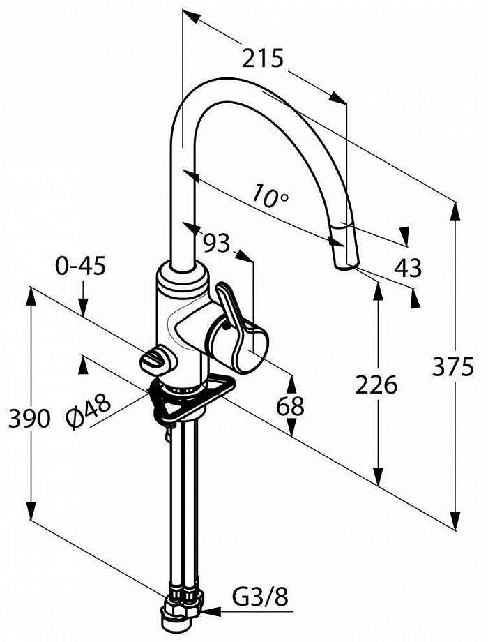 Смеситель для кухни Kludi Bingo Star 428360578 хром