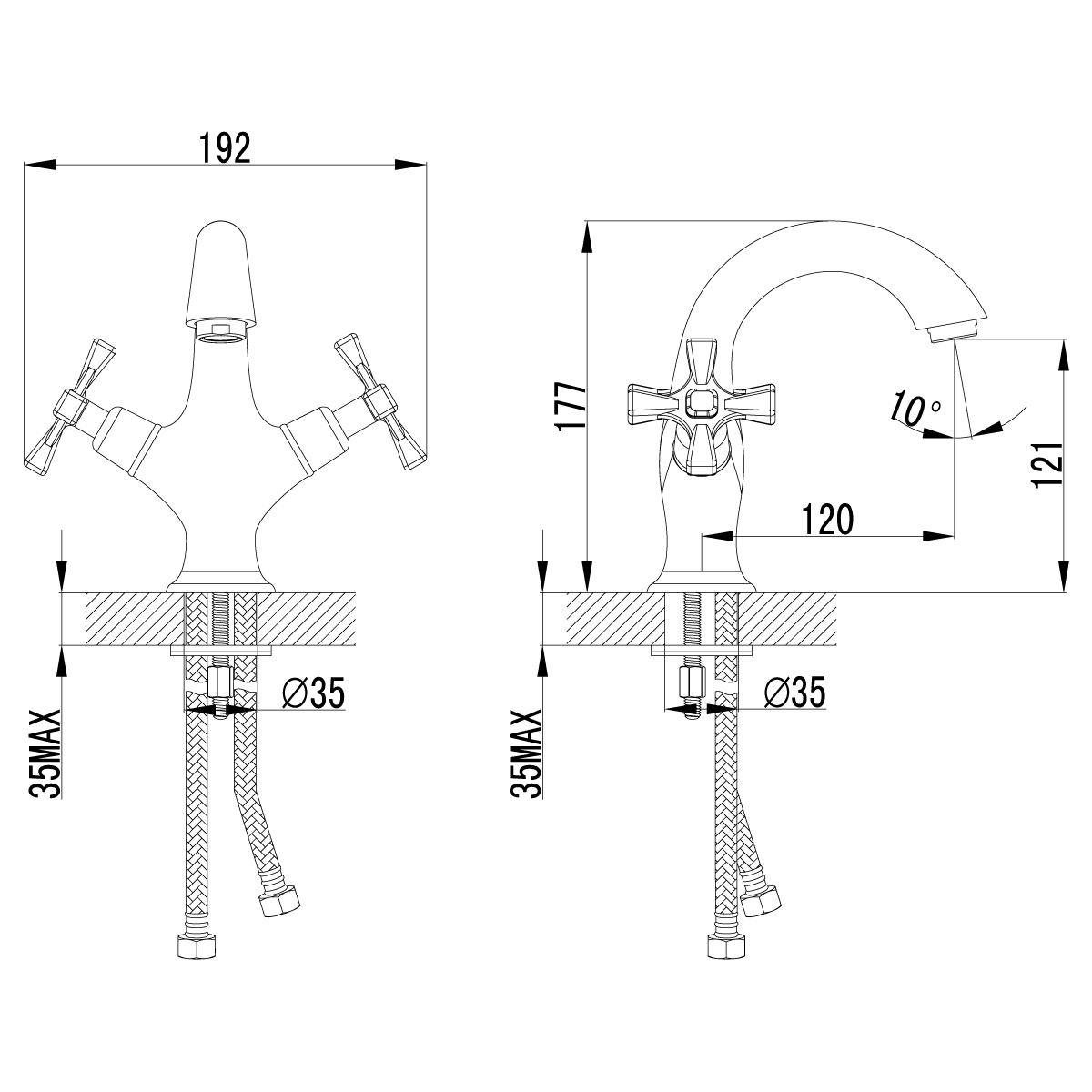 Смеситель для раковины Lemark Benefit LM2506C хром