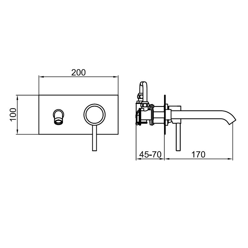Смеситель для раковины Webert Elio EL830606015, хром