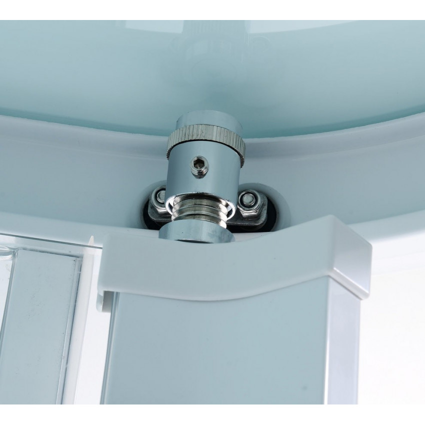 Душевая кабина Orans 1120000 100x100x220 профиль белый, стекло прозрачное