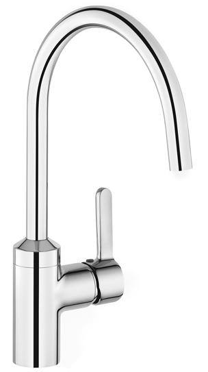 Смеситель для кухни Kludi Bingo Star 428099678 нержавеющая сталь