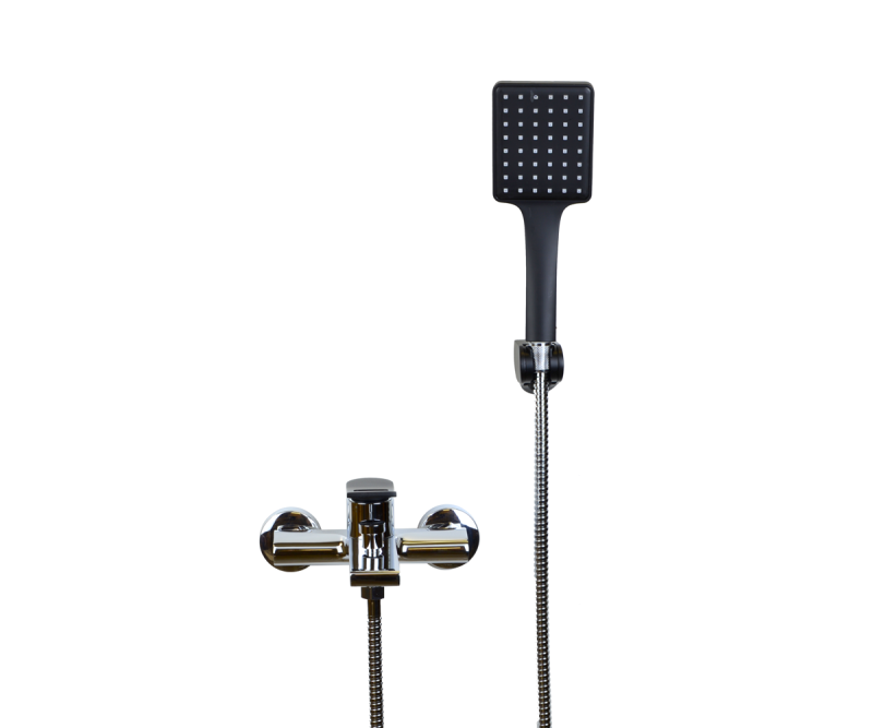 Смеситель для ванны Bronze de Luxe Element EL03CB, хром/черный